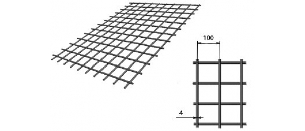 Сетка сварная (дорожная) 100х100х4мм 1,5х2м купить с доставкой в Стремилово